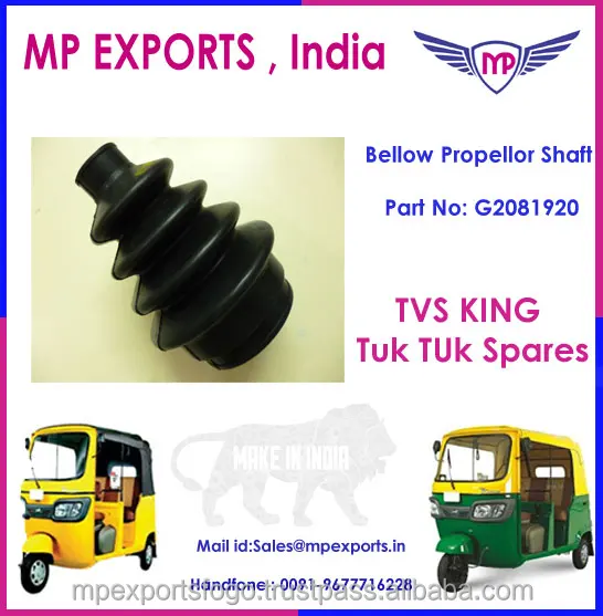 Tvs Tuk Tuk Three Wheeler spare parts made in india