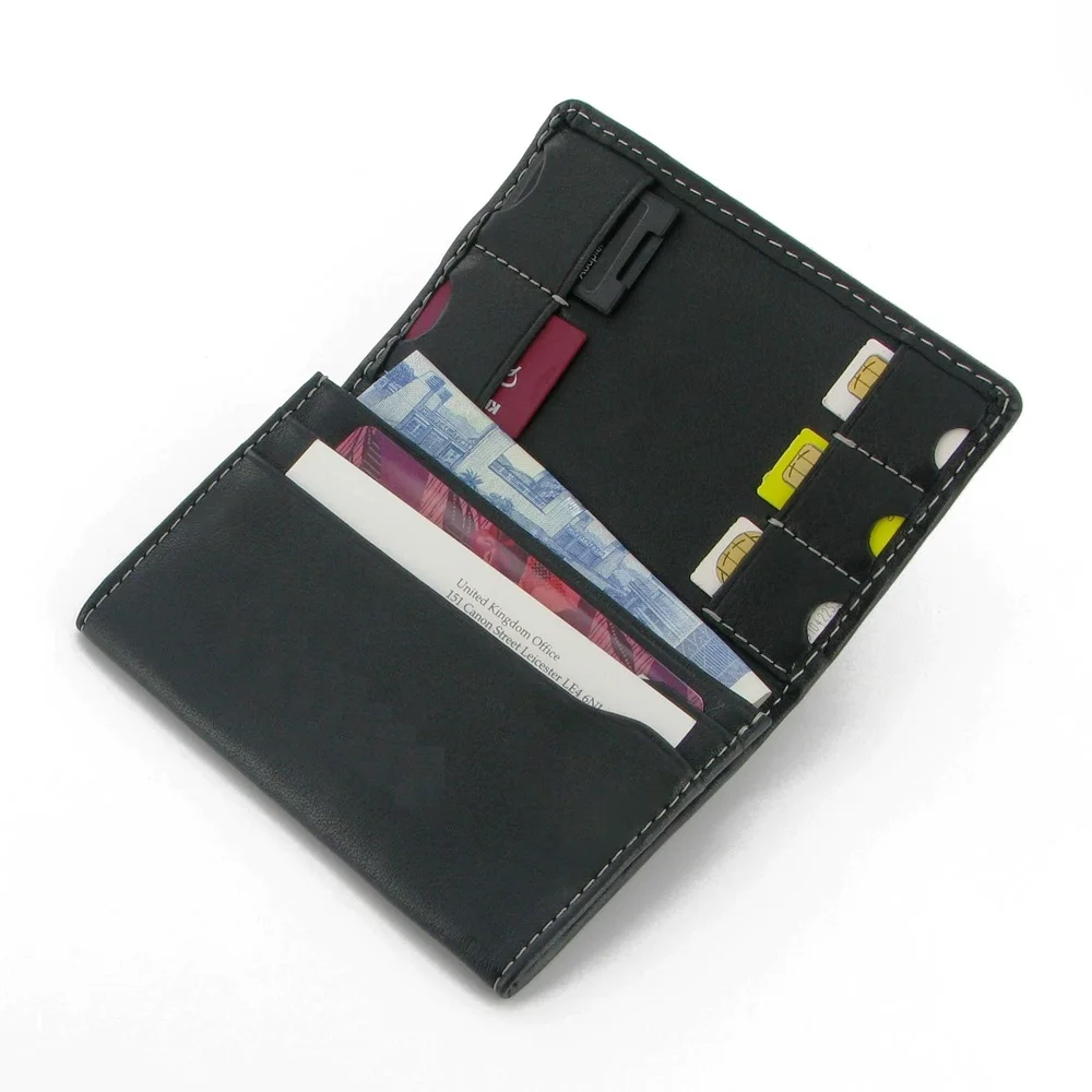 Sd card, credit card and leather, leather material sim card holder