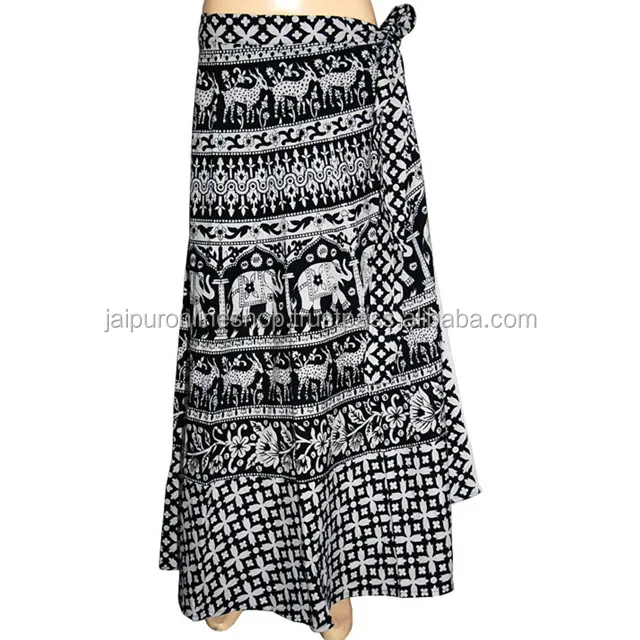 Indian 100% Cotton Wrap Skirts for Women