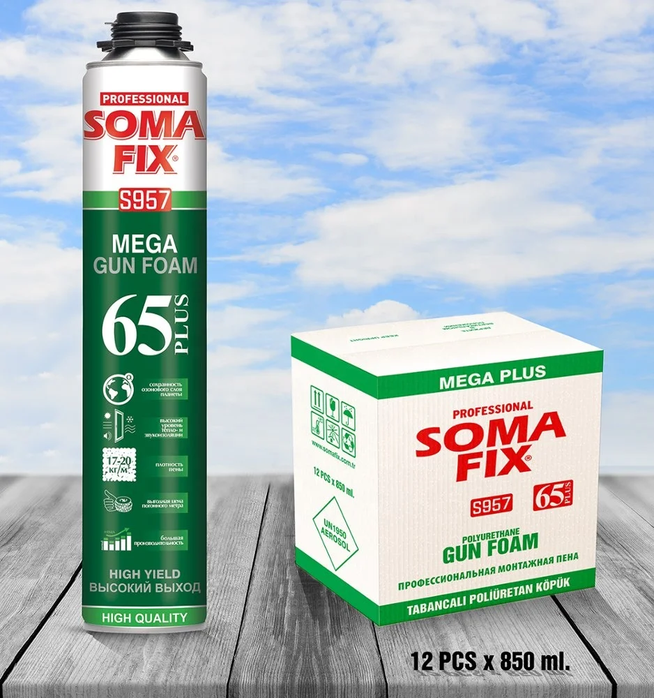
SOMAFIX 870 Ml ULTRA MEGA Polyurethane Gun Foam 