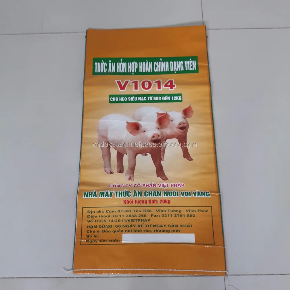 
High Quality Animal Feed Bag BOPP Laminated PP Woven Bag 