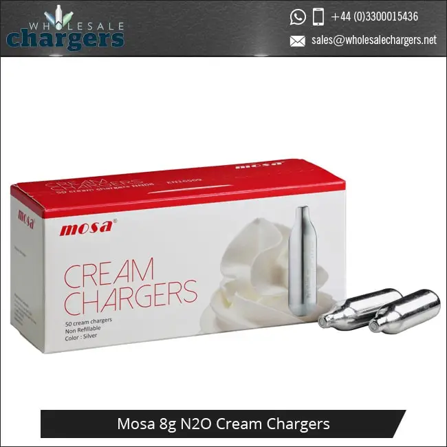 
Global Supply of 8g Nitrous Oxide N2O Cream Chargers Mosa at Best Price 