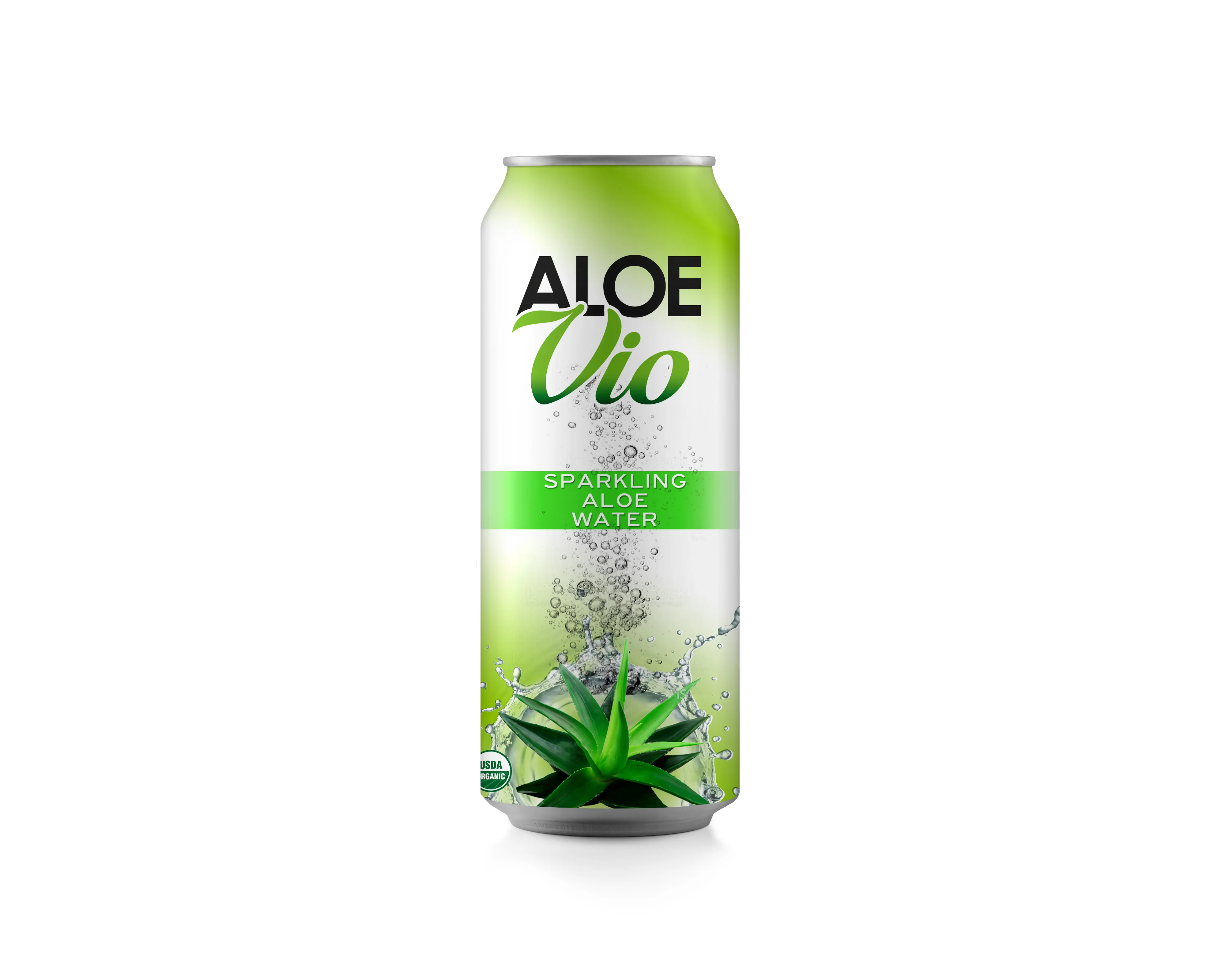 Vietnam Sugar-Free Sterilized Sparkling Aloe Water 500ml Pulp-Free Original Flavor Tinned Juice with 18 Months Shelf Life