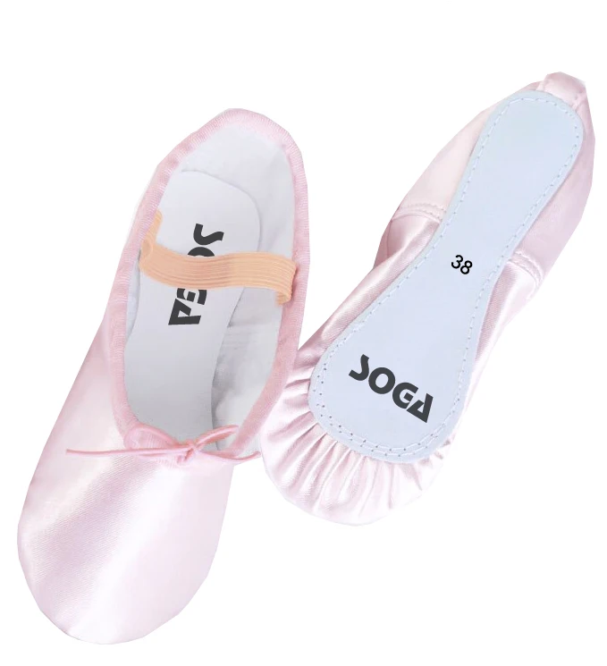 Satin Ballet Shoes Full Sole All Colour Satin Ballet Slipper Training Slipper professional ballet slipper