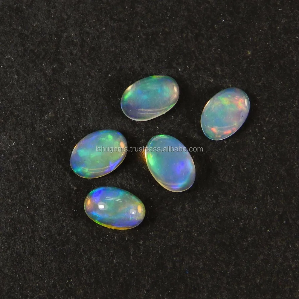 Ethiopian opal 6x4mm oval cabochon 0.20 cts loose gemstone for jewelry