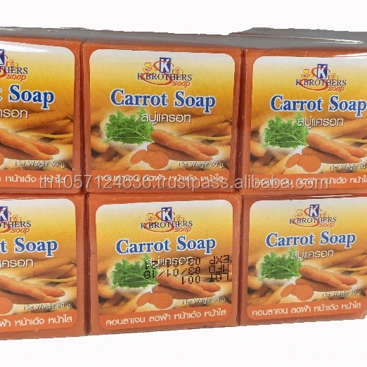 Carrot Soap Anti Acne Anti Aging Anti Oxidant