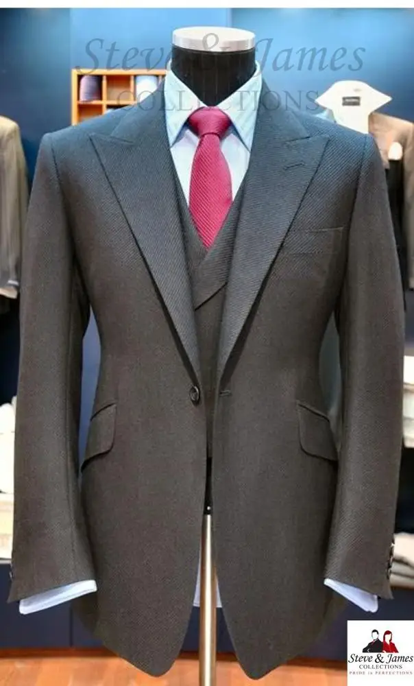 
Best Seller Trendy 100% Woolen Anti wrinkle Business Men Suits from Steve & James 