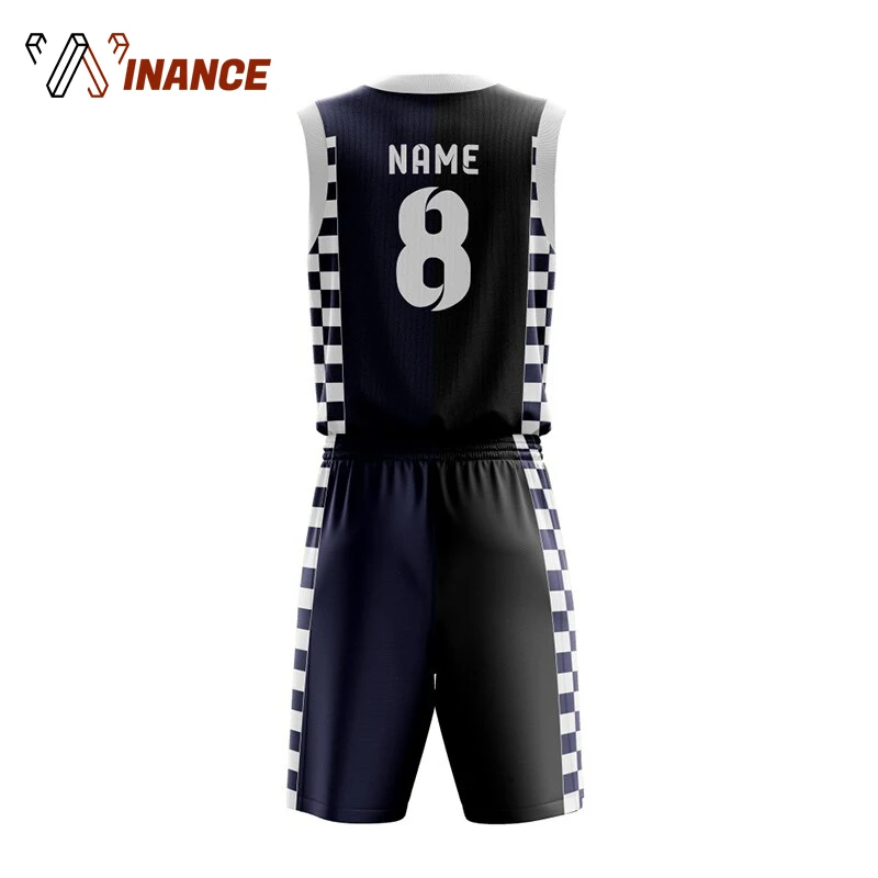 Wholesale Fully Customized 100% Polyester Reversible Basketball jersey Set