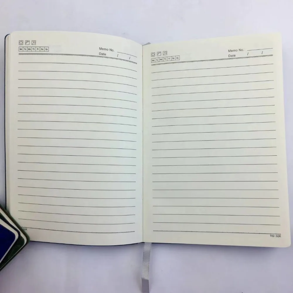 custom  business   a5  pu  leather  hardcover  agenda notebook with  pen  and  custom  company  logo