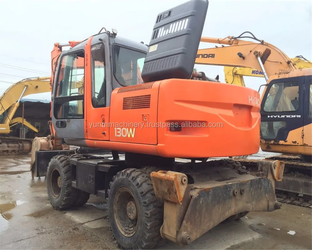 2010 Hitachi wheel excavator ZX130W, used hitachi zx130w wheel loader