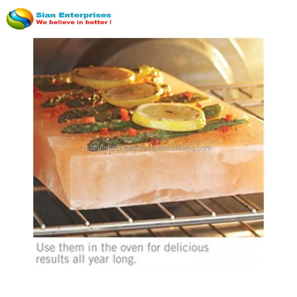 Himalayan Salt Cooking Slabs Natural Rock Salt Bar B Plates Natural Salt Cooking Tiles-Sian Enterprises
