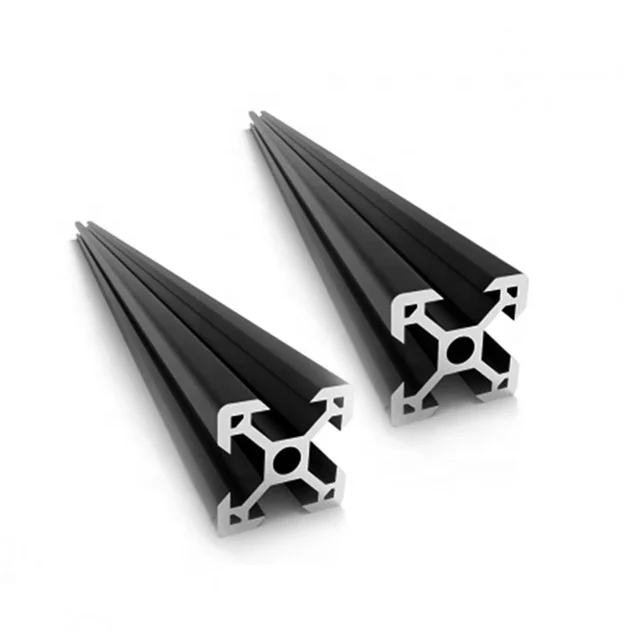 Aluminum Alloy Shutter Extrusion Profiles Square Flat Anodized T5 Glass Wall Door Industrial Cutting Bending Welding Available