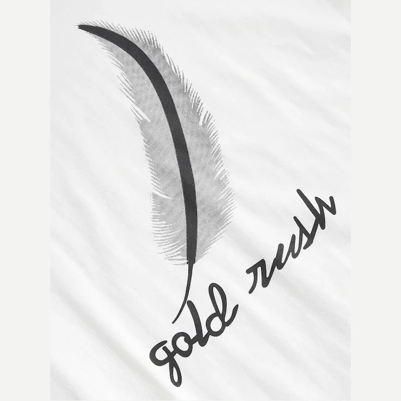 
MGOO Custom Feather Letter Print 100%cotton Men Pajama Set 