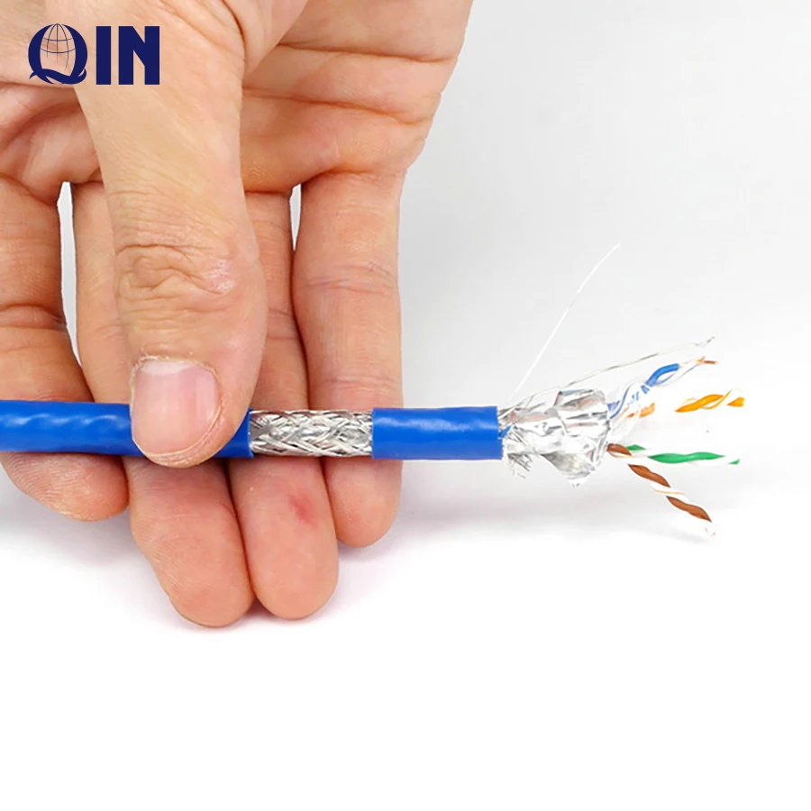 LSZH Jacket S/FFTP Cat7 cable 500M/Roll