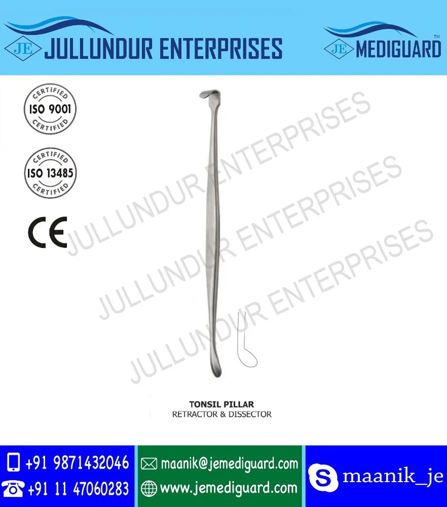 
Tonsil Pillar Retractor & Dissector 