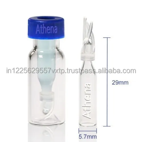 Laboratory analytical micro insert 250ul glass insert conical bottom shell vial for 9mm vial