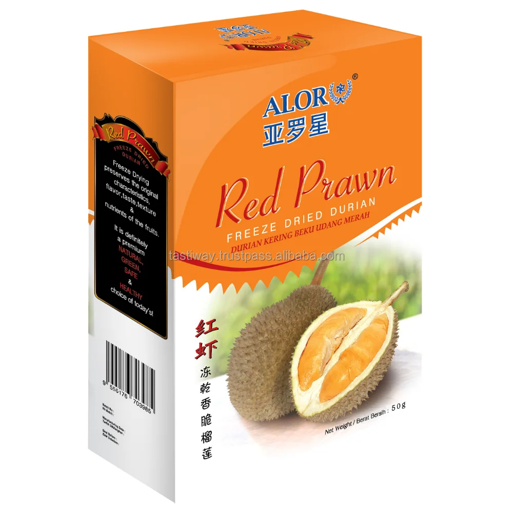 Freeze Dried Durian red prawn