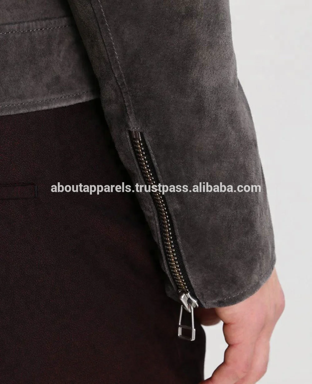 2022 New model fashion design hot selling men cheap Genuine Suede leather jackets