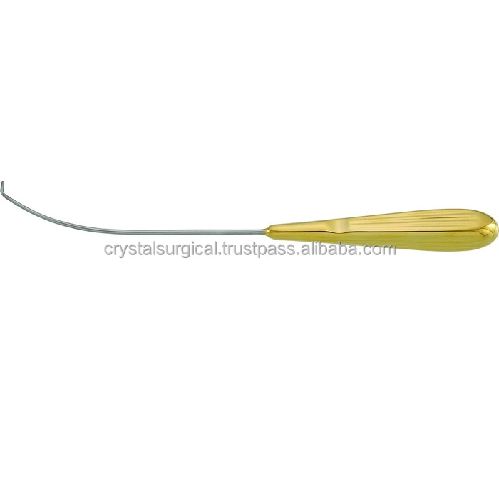 Nerve Hook Gold Plated Handle , Hook retractor For Surgery