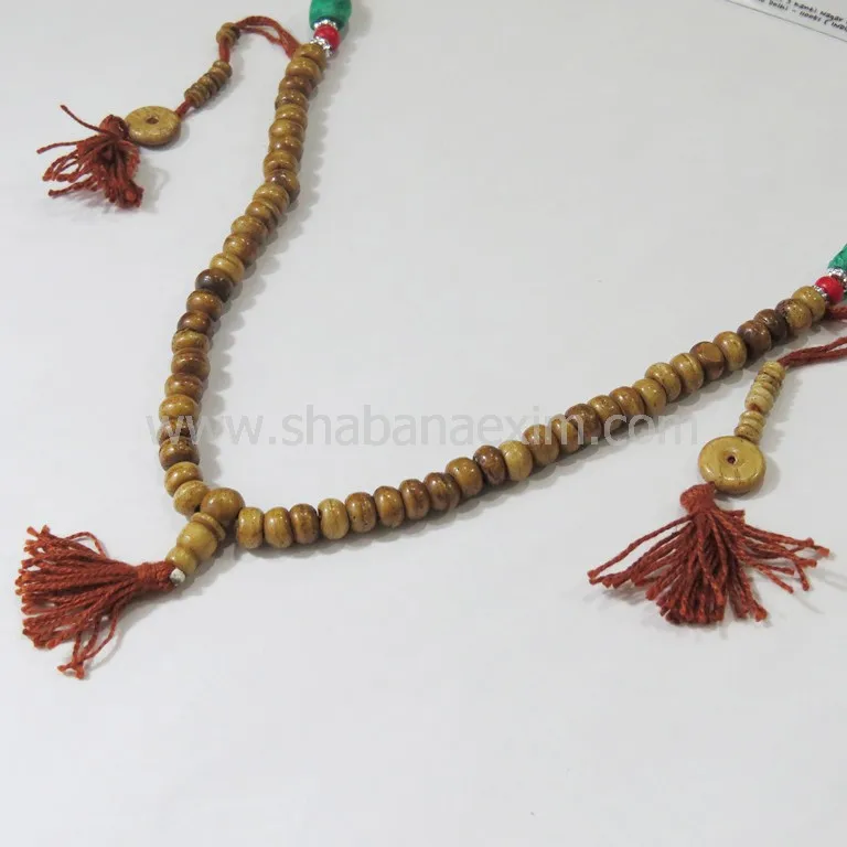 Tibetan prayer mala hippie necklaces Buddhist Prayer Beads