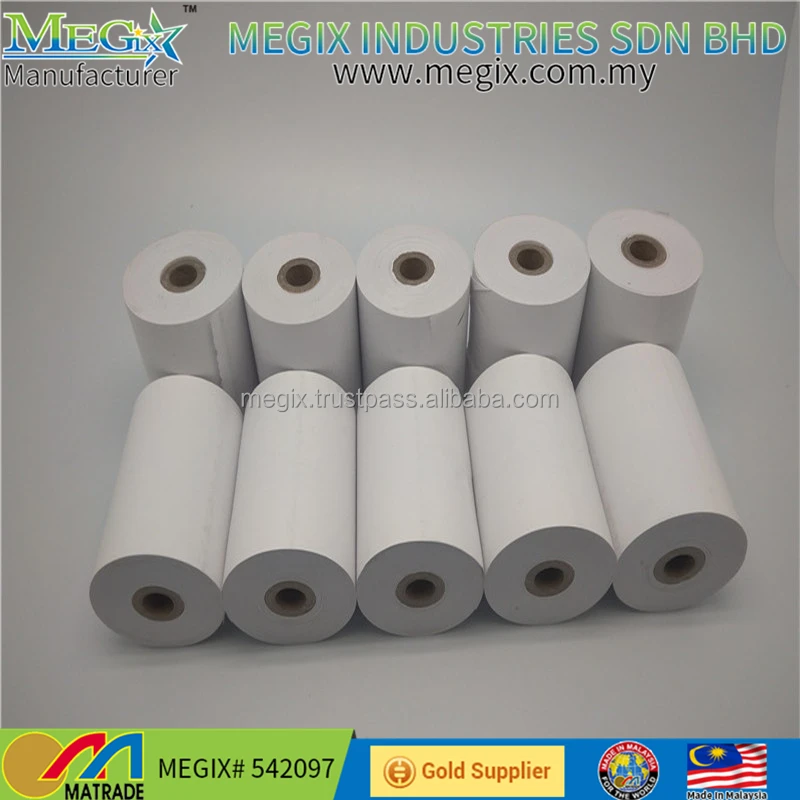High Quality Color Or White Thermal Receipt Paper Roll Cashier Paper Roll Thermal Paper Ticket Rolls