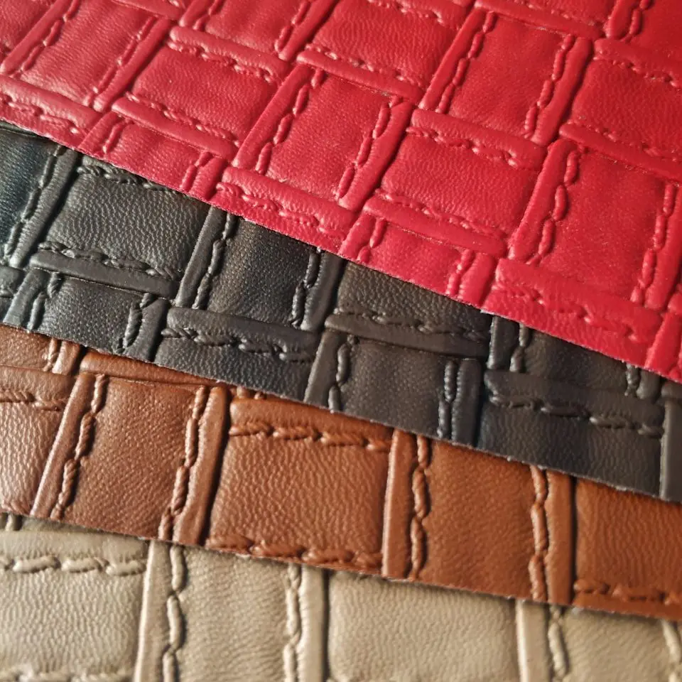 Embossed Synthetic Leather Fabric PVC Leather For sofa furniture car seat uphlostery handbags