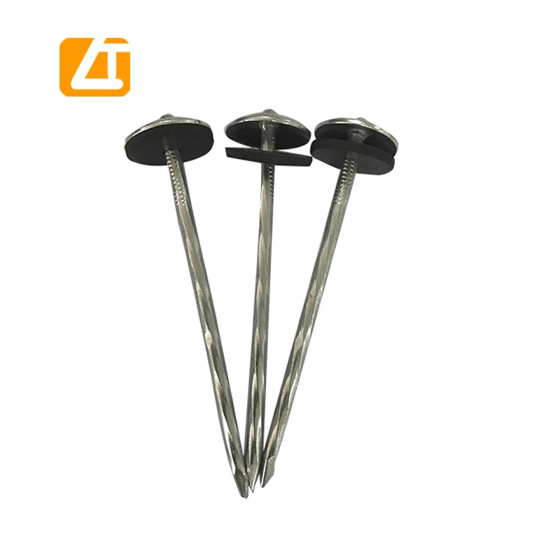 Оцинкованные кровельные гвозди с круглой головкой и скрученным/простым хвостовиком