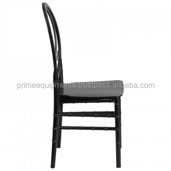 Black Resin Stacking Phoenix Chair