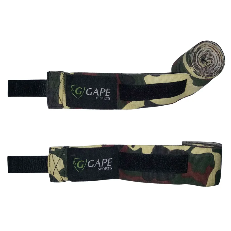 Wholesale custom boxing hand wraps cotton semi elastic breathable colorful mma muay thai boxing hand wraps boxing wraps