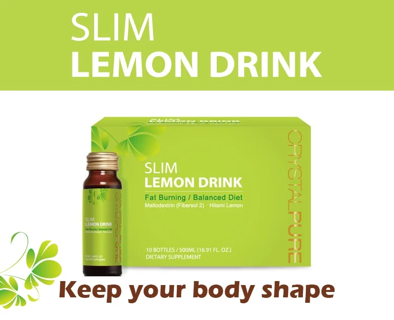 
Slim Lemon Drink weight loss slimming beauty supplement diet beverage slim fit fat blocking CRYSTALPURE 