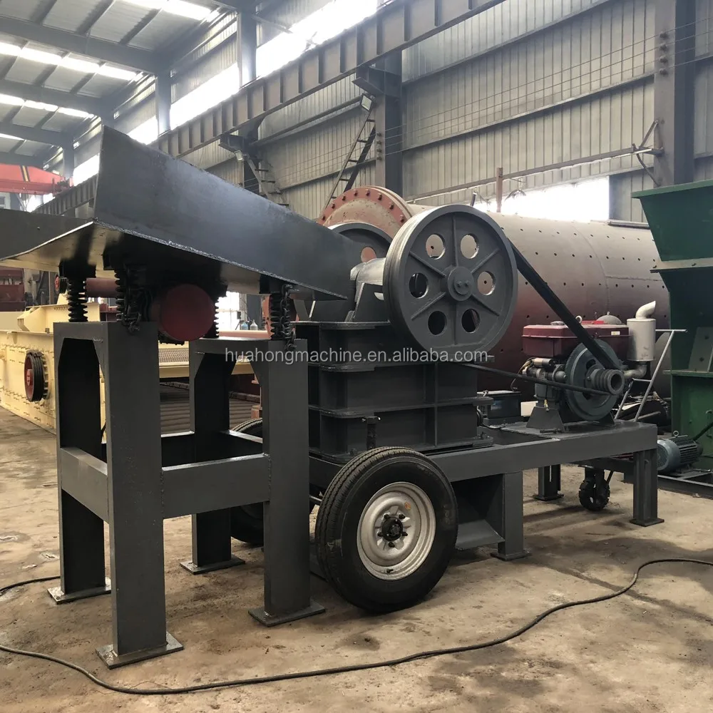 PE 250*400 jaw crusher with feed hopper,Stone crushing mobile jaw crusher