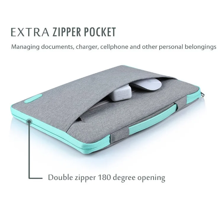 Factory Directly Custom Canvas Waterproof 13 Inch Laptop Sleeve Case