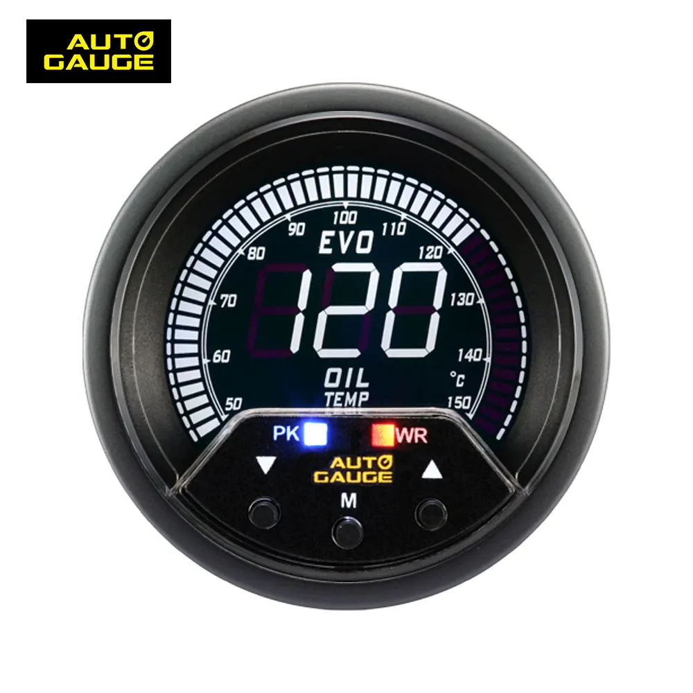 60mm digital lcd electrical oil temperature gauge