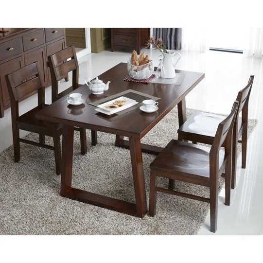 Restaurant and cafe furniture wooden table chair set