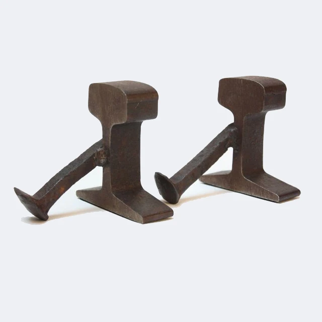 Railroad Tie Bookends Metal Iron Office Product Name Unique and Stylish Book Ends