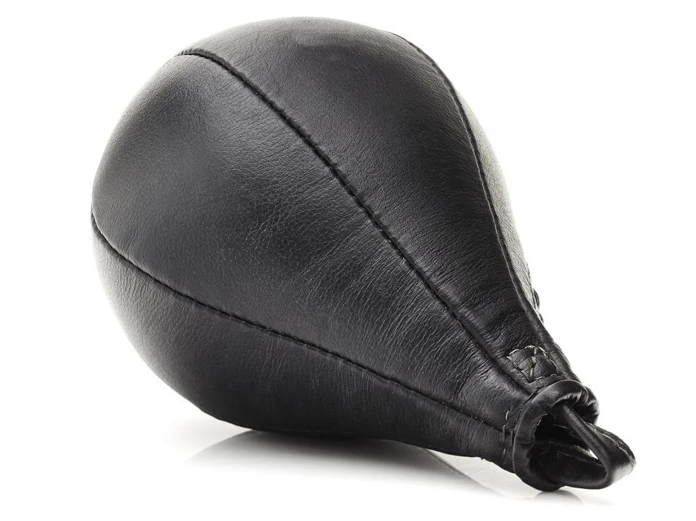 Real Leather Hanging Boxing Ball Pear-Shaped Boxing Speed Dodge Ball Punch Bag for Punching Training Gym Fitness and Platform