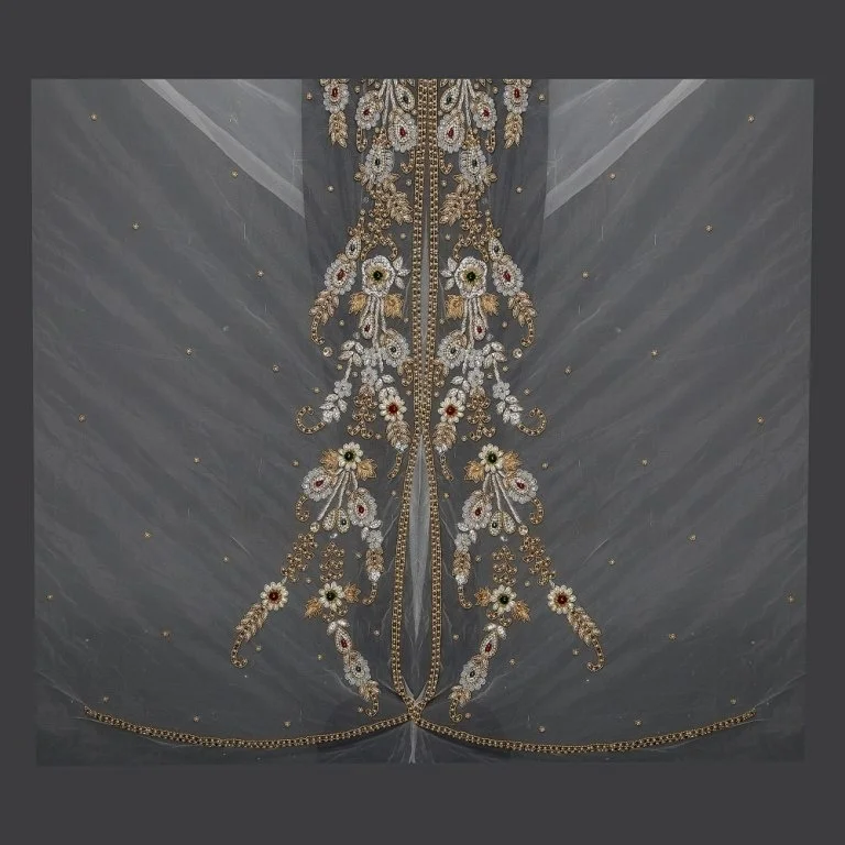 HEAVY CRYSTAL WORK MOROCCAN TAKCHITA KAFTAN CAFTAN DESIGN