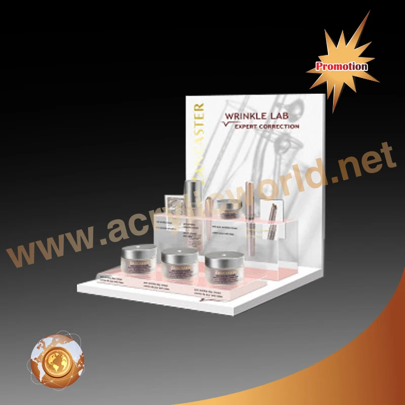 perfume display/custom Acrylic makeup perfume bottle display cosmetic display stand
