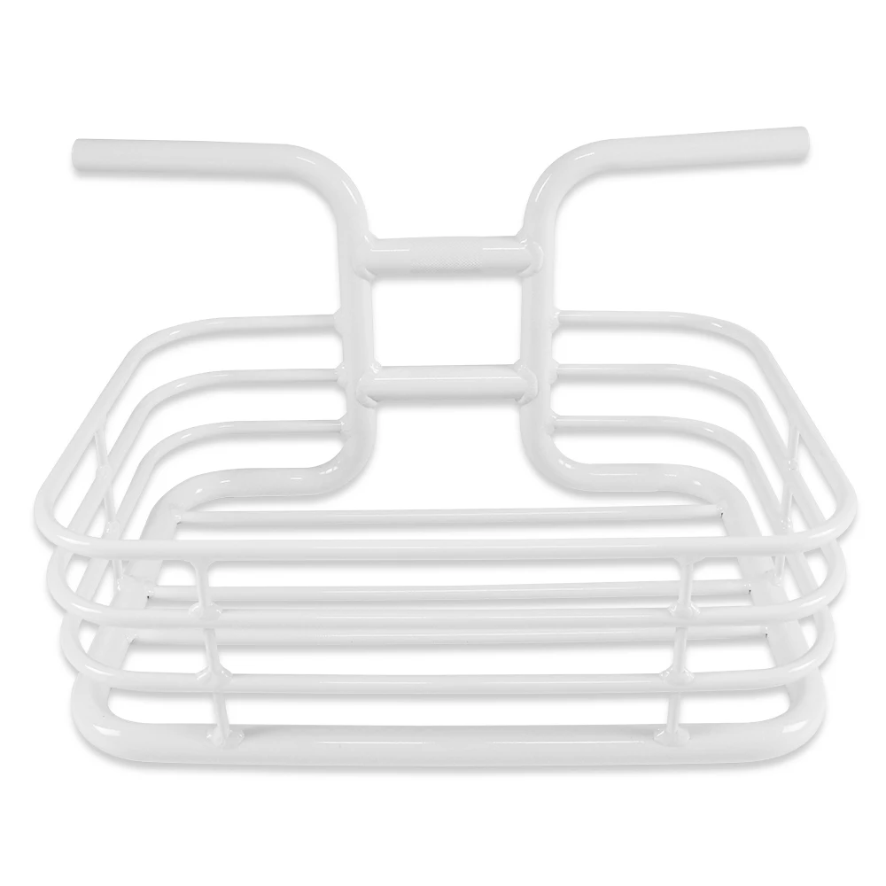 Сплав интеграл руль корзина из городской велосипед/фиксированный зубчатая передача/решетчатая Надставка борта кузова односкоростного велосипеда с патент продукта-L/белый