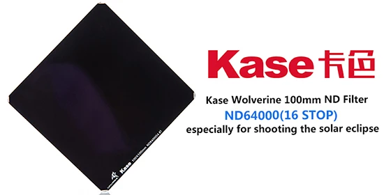 Kase Camera Filter ND64000 ND 16 stops camera filter 100 x 100 x 2mm Shock resistant