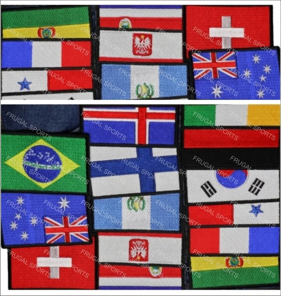 Factory  Custom Brand Logo Embroidered Badges Textile Self-Adhesive Embroidery Patches for garments