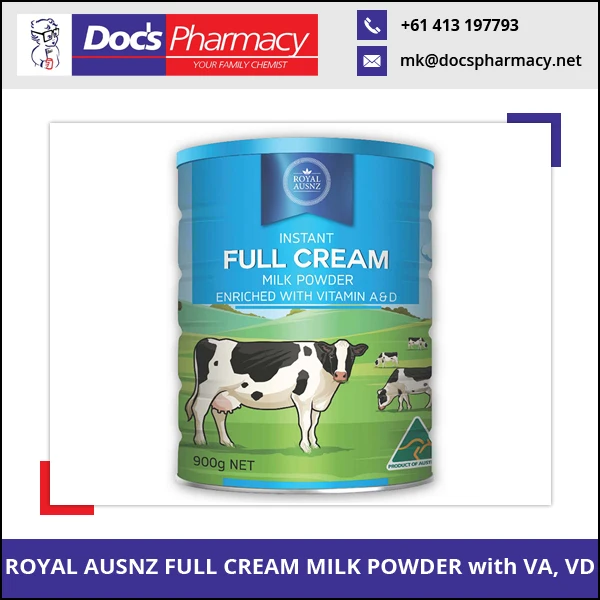 
Best Australian Royal AusNZ Full Cream Milk Powder with Vitamin A and D 