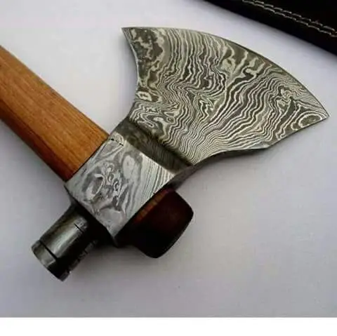 damascus steel  axe