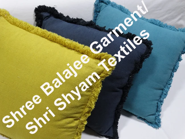 Blue Natural Plain  Pure Linen Indian Pillow Throw Cushion Decorative Throw Pillow Made From Pure 100% Linen Rich Shade of Blue