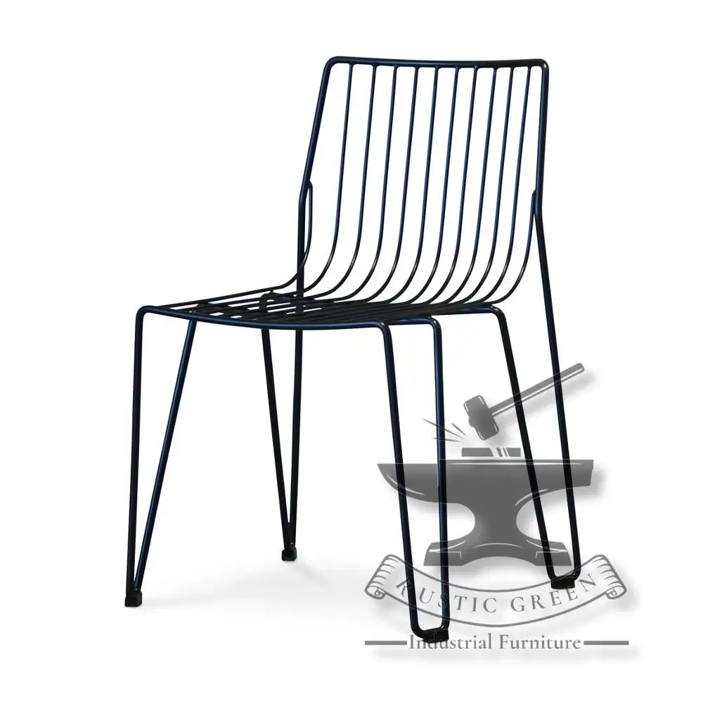 Cheap Metal  Industrial Metal Bistro restaurant cafe Dining Chairs
