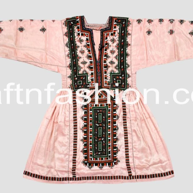 Vintage Handmade Kuchi Balochi Dress - Kuchi Banjara Bohemian Tunic Top - Embroidered Balochi Kuchi Ethnic Dress