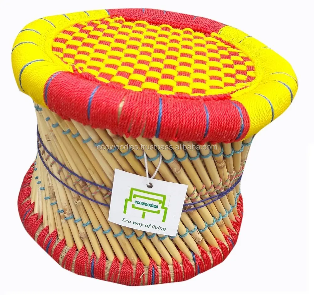 Простой стиль, экологически чистый, сделанный на заказ, цветной бамбуковый треугольник, набор ручной работы, для дома/улицы/патио, маленькие стулья