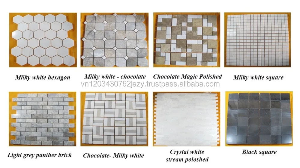 HOT SALES FOR MILKY WHITE MARBLE MOSAIC TILE
