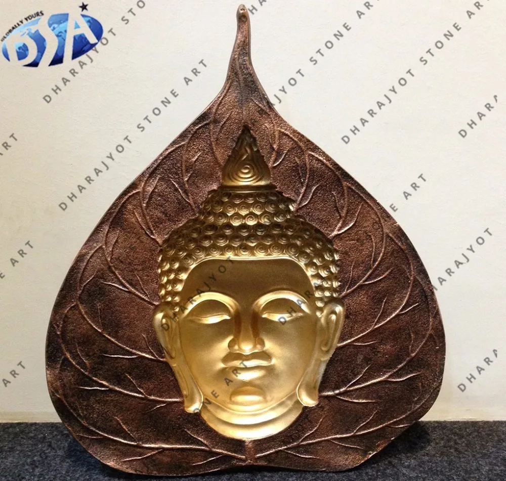 Настенная панель с коричневыми полированными перьями Будда Life art garware, настенные канаты, выходные