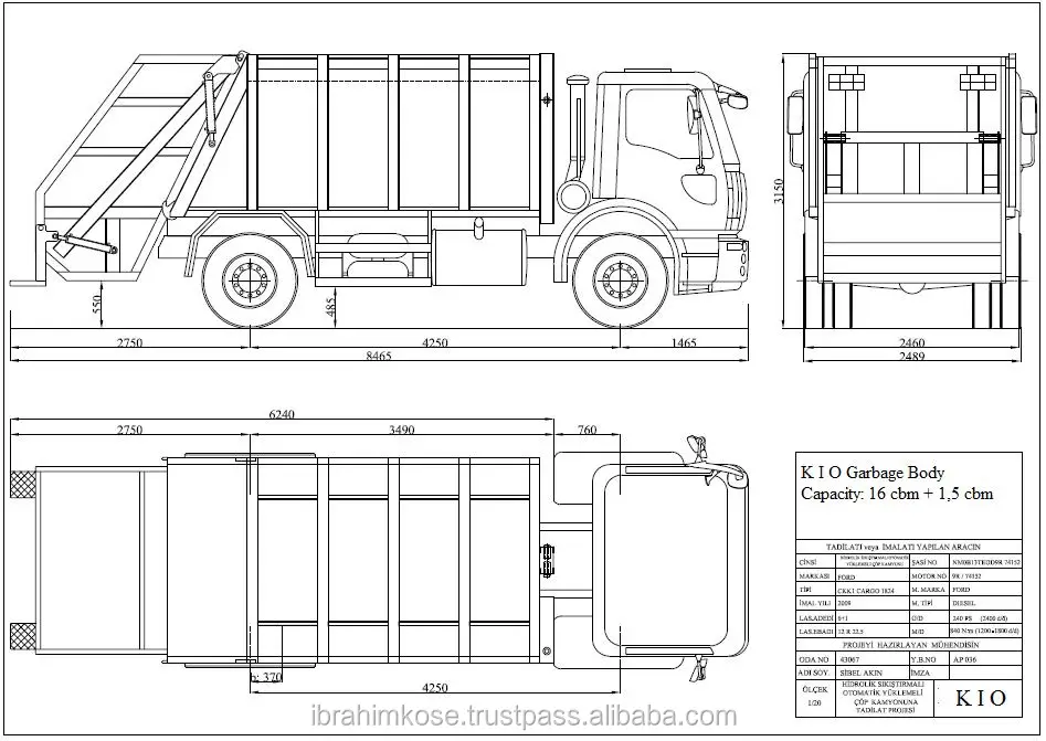  Мусора мусоровоз 10 m3